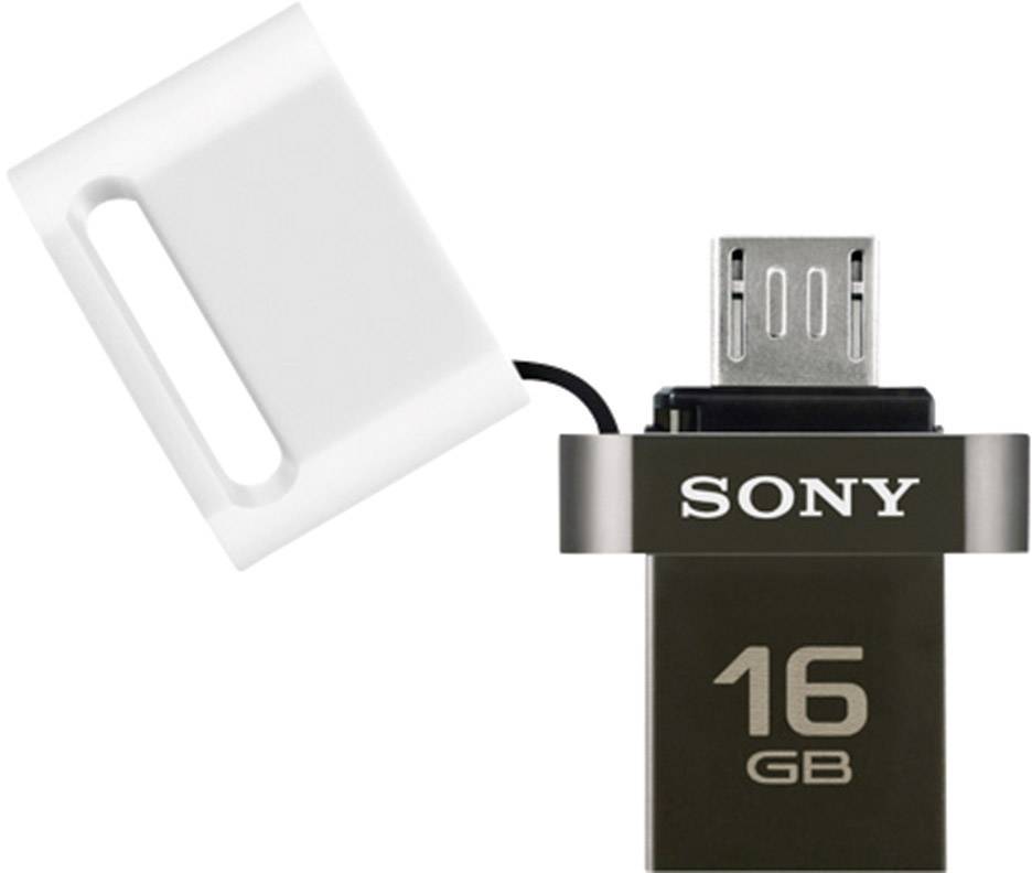 Sony OTG USB-Zusatzspeicher Smartphone/Tablet Weiß 16 GB USB 2.0, Micro USB
