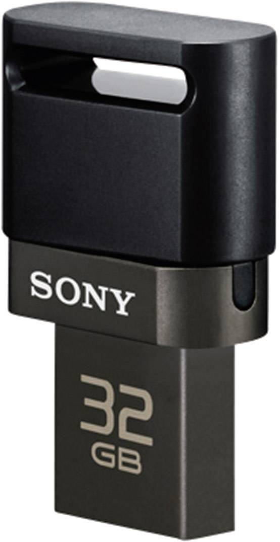 Sony OTG USB-Zusatzspeicher Smartphone/Tablet Schwarz 32 GB USB 2.0, Micro USB