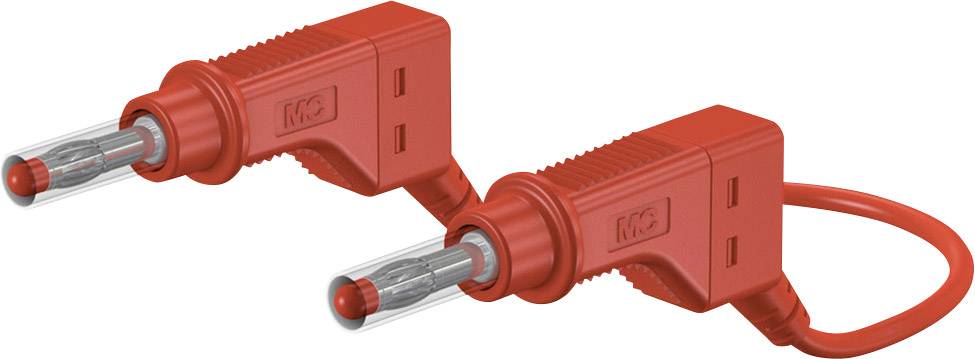 Stäubli 66.9405-05022 Sicherheits-Messleitung Lamellenstecker 4mm Lamellenstecker 4mm 0.50m Rot 1St.