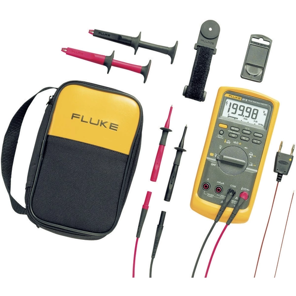 Fluke 87V/E2 Kit Hand-Multimeter digital CAT III 1000 V, CAT IV 600V Anzeige (Counts): 20000 Fluke 87V/E2 Kit Hand-Multimeter digital CAT III 1000 V, CAT IV 600V Anzeige (Counts): 20000