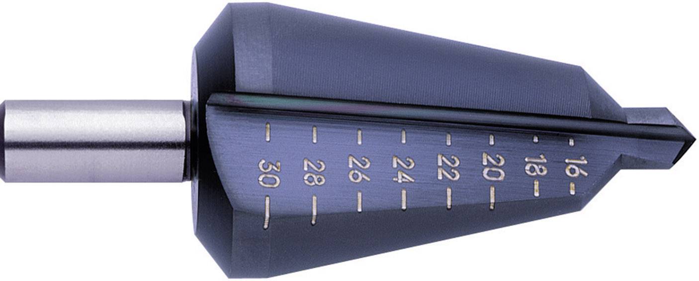 Metall-Schälbohrer mit abgestuften Durchmesser-Markierungen von 16 bis 30 mm.