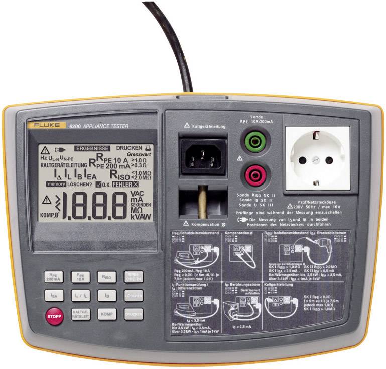 Fluke 6200 Gerätetester, VDE-Prüfgerät , 2143083