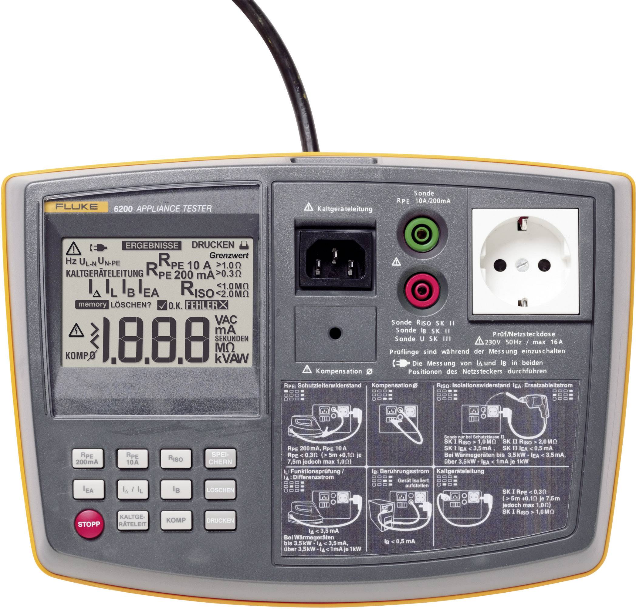 Fluke 6200 Gerätetester, VDE-Prüfgerät , 2143083