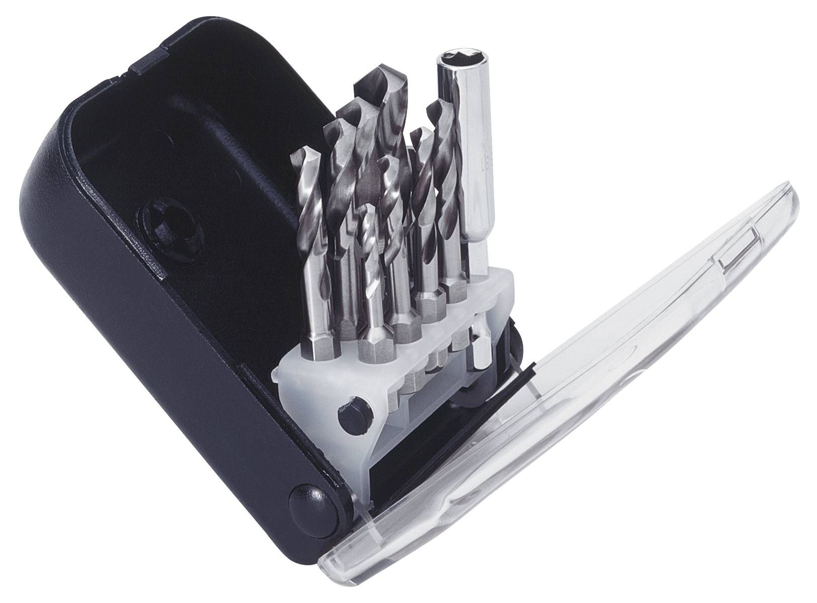 Exact 50905 HSS Metall-Spiralbohrer-Set 9teilig 3 mm, 4 mm, 5 mm, 5.5 mm, 6 mm, 8 mm, 10mm DIN 3126 1/4" (6.3 mm) 1 Set