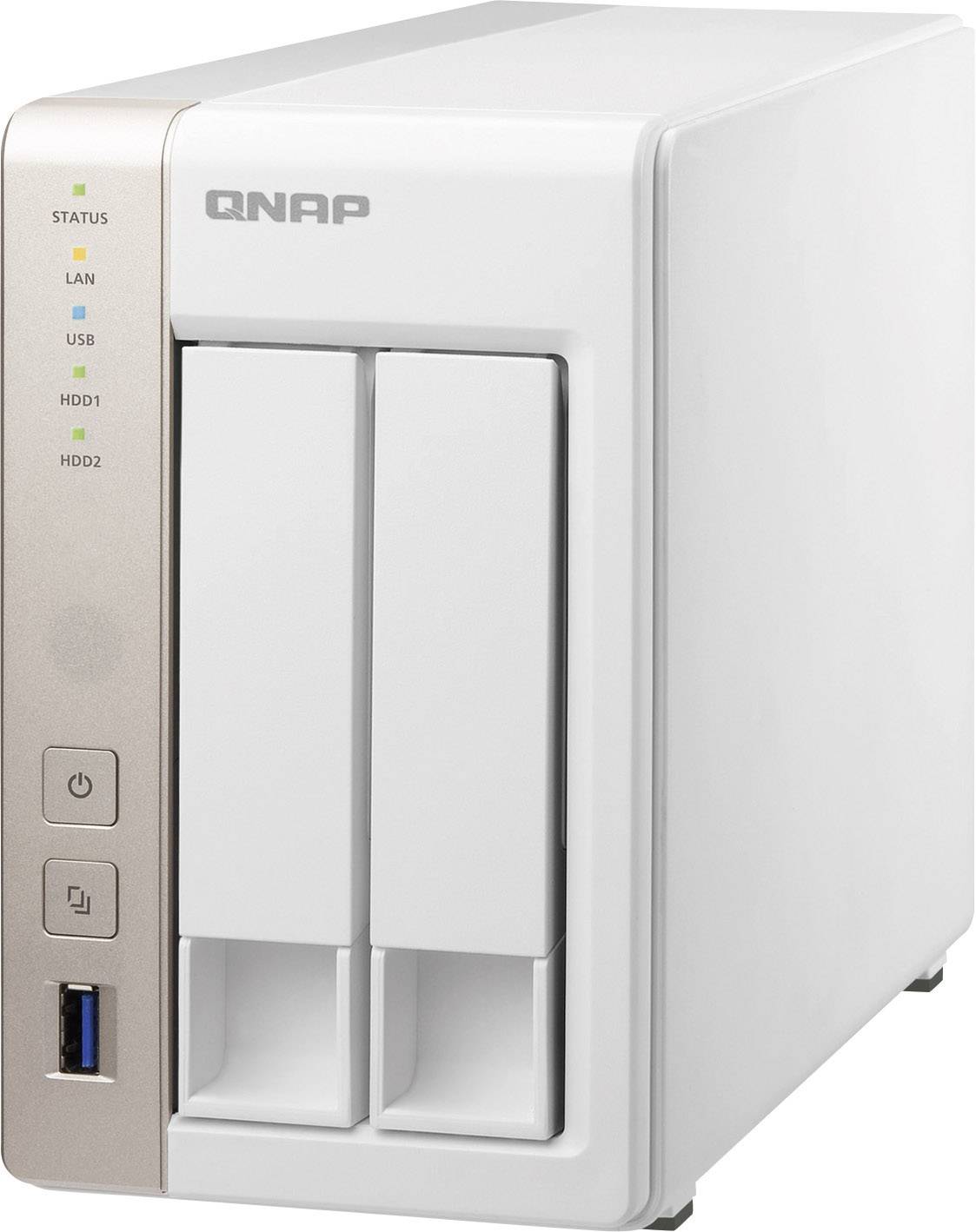 QNAP NAS-Server 4 TB bestückt mit 2x 2TB WD Red™ TS-231-4TB-WR