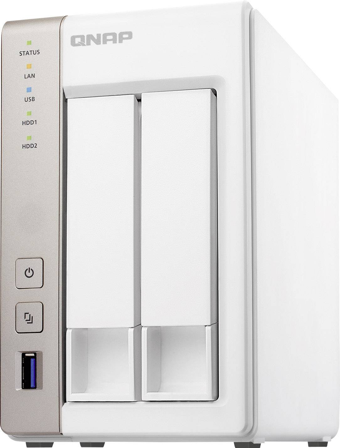 QNAP NAS-Server 4 TB bestückt mit 2x 2TB WD Red™ TS-231-4TB-WR