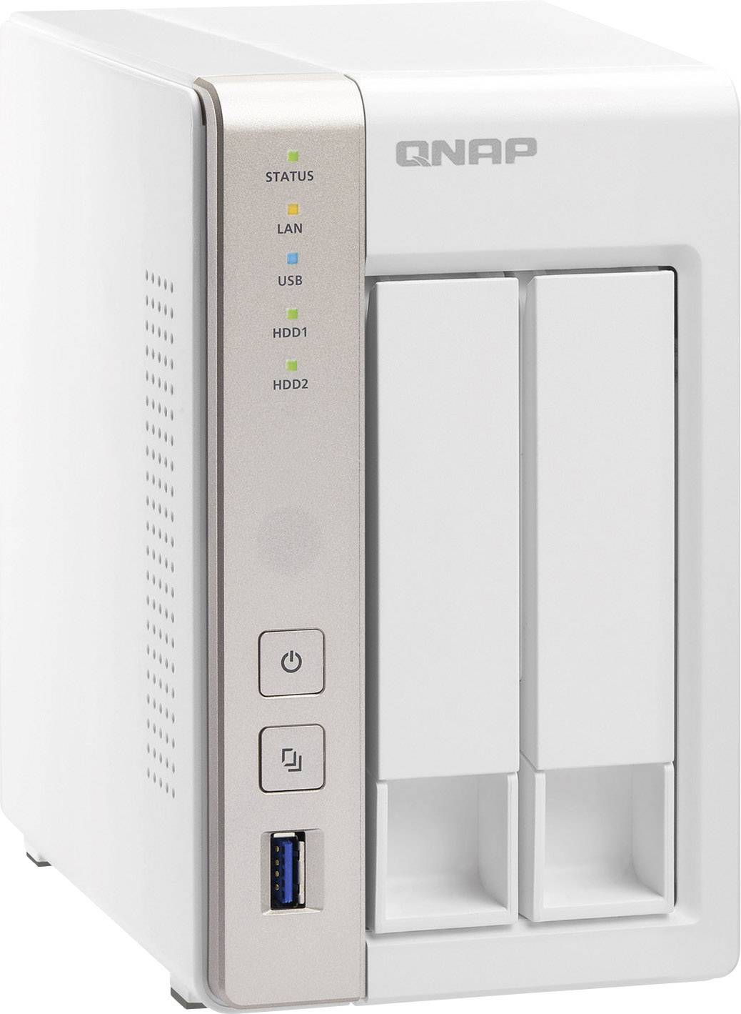 QNAP NAS-Server 4 TB bestückt mit 2x 2TB WD Red™ TS-231-4TB-WR