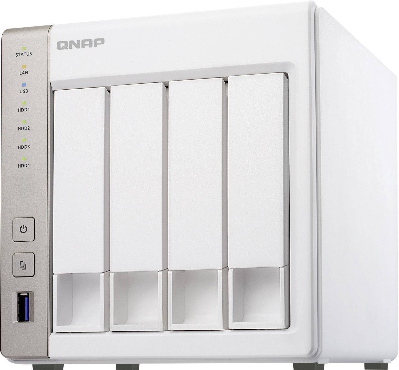 QNAP NAS-Server 12 TB bestückt mit 4x 3TB WD Red™ TS-451-12TB-WR