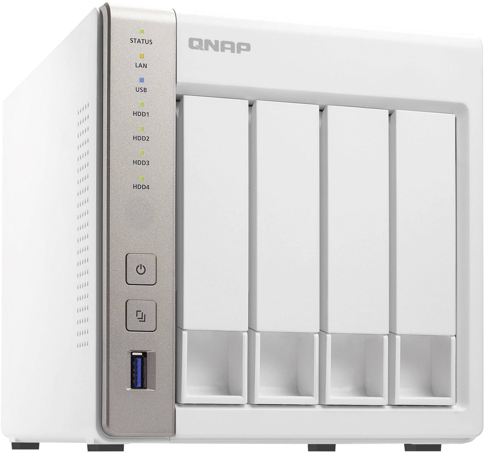 QNAP NAS-Server 12 TB bestückt mit 4x 3TB WD Red™ TS-451-12TB-WR