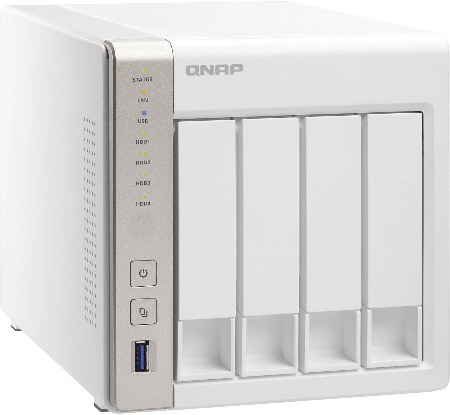 QNAP NAS-Server 12 TB bestückt mit 4x 3TB WD Red™ TS-451-12TB-WR