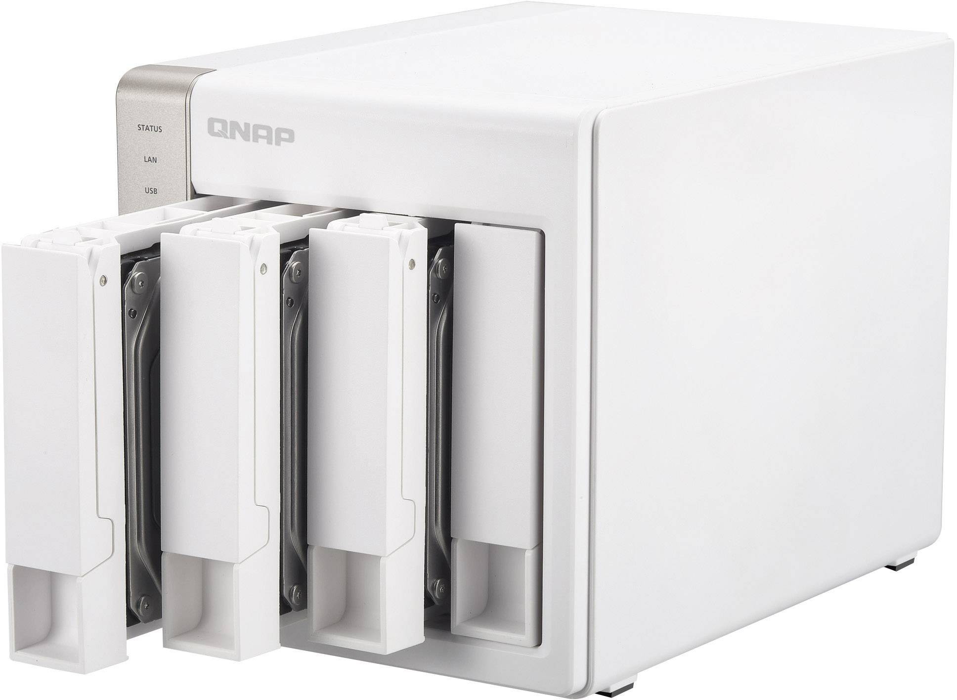 QNAP NAS-Server 12 TB bestückt mit 4x 3TB WD Red™ TS-451-12TB-WR