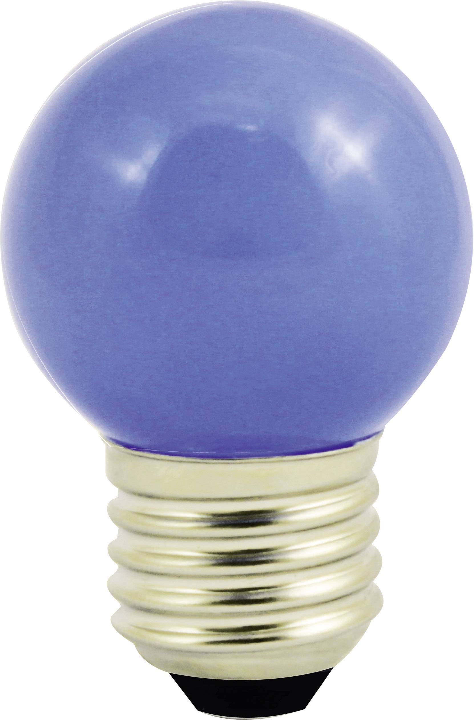 LightMe LM85251 LED EEK G (A - G) E27 Tropfenform 1 W Blau (Ø x L) 45 mm x 69 mm 1 St.