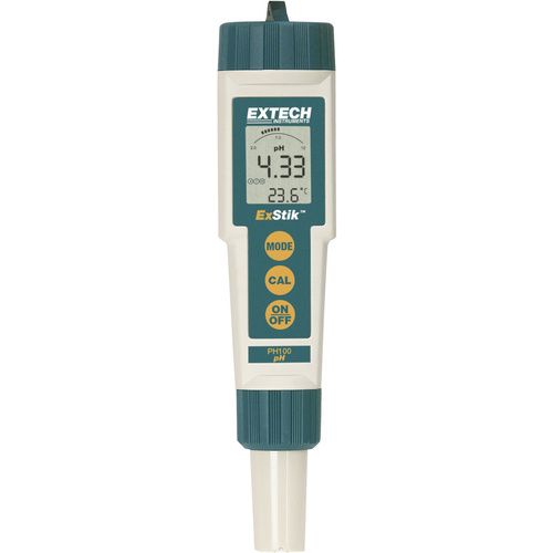 Extech pH-Messgerät PH100 pH-Wert 0 - 14 pH kalibriert Werksstandard (ohne Zertifikat)