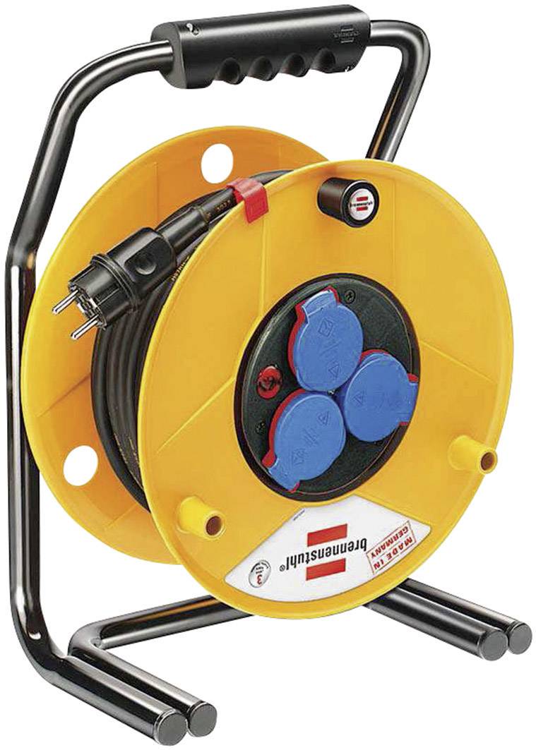 Brennenstuhl 1318950 Kabeltrommel 50.00m Schwarz Schutzkontakt  