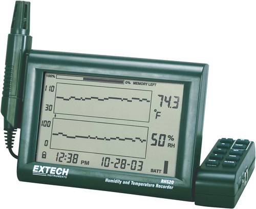 Extech RH520A-220 Luftfeuchtemessgerät (Hygrometer) 10% rF 95% rF Taupunkt-/Schimmelwarnanzeige, Da