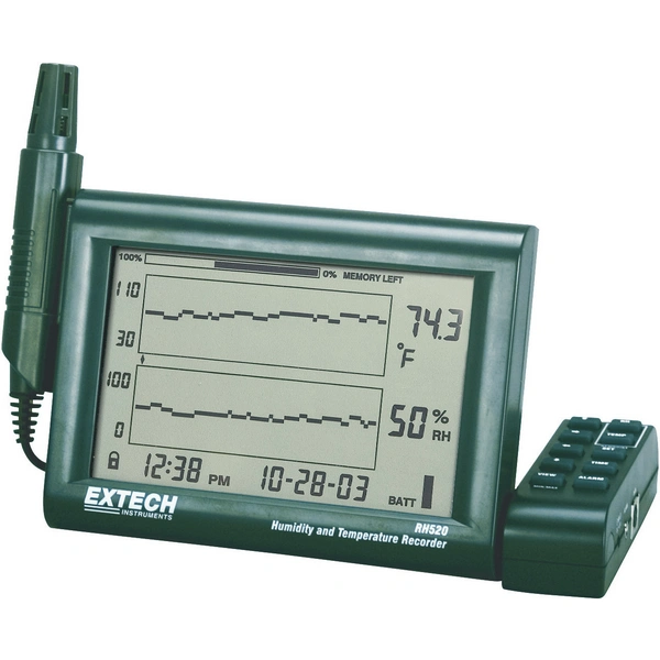 Extech RH520A-220 Luftfeuchtemessgerät (Hygrometer) 10% rF 95% rF Taupunkt-/Schimmelwarnanzeige, Datenloggerfunktion Extech RH520A-220 Luftfeuchtemessgerät (Hygrometer) 10% rF 95% rF Taupunkt-/Schimmelwarnanzeige, Datenloggerfunktion