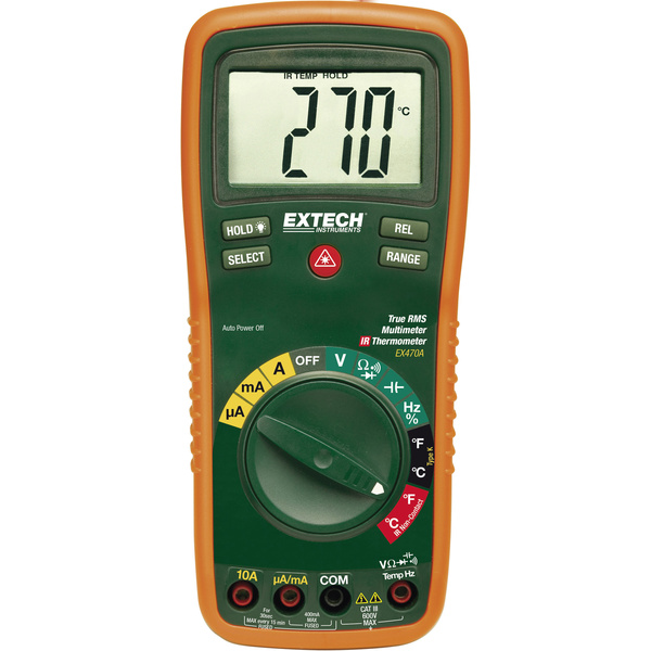 Extech EX470 Hand-Multimeter digital CAT III 600V Anzeige (Counts): 4000
