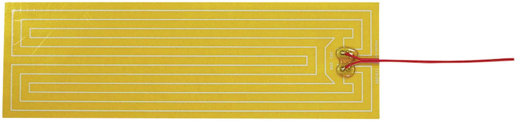 Thermo Polyester Heizfolie selbstklebend 24 V/DC, 24 V/AC 25W Schutzart IPX4 (L x B) 350mm x 110mm