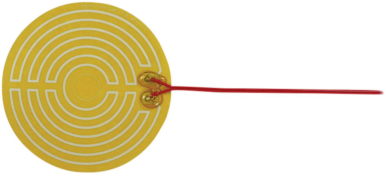 Thermo TECH Polyester Heizfolie selbstklebend 24 V/DC, 24 V/AC 12W Schutzart IPX4 (Ø) 130mm