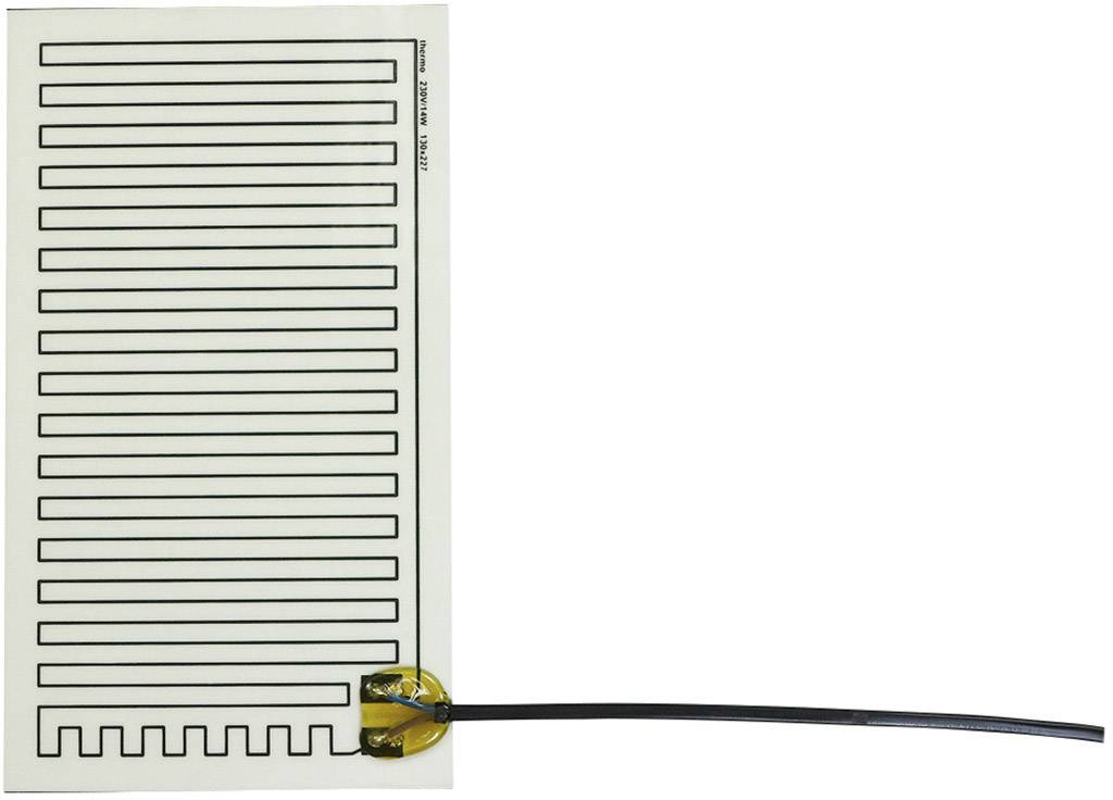 Thermo TECH Polyester Heizfolie selbstklebend 230 V/AC 14W Schutzart IPX4 (L x B) 227mm x 130mm