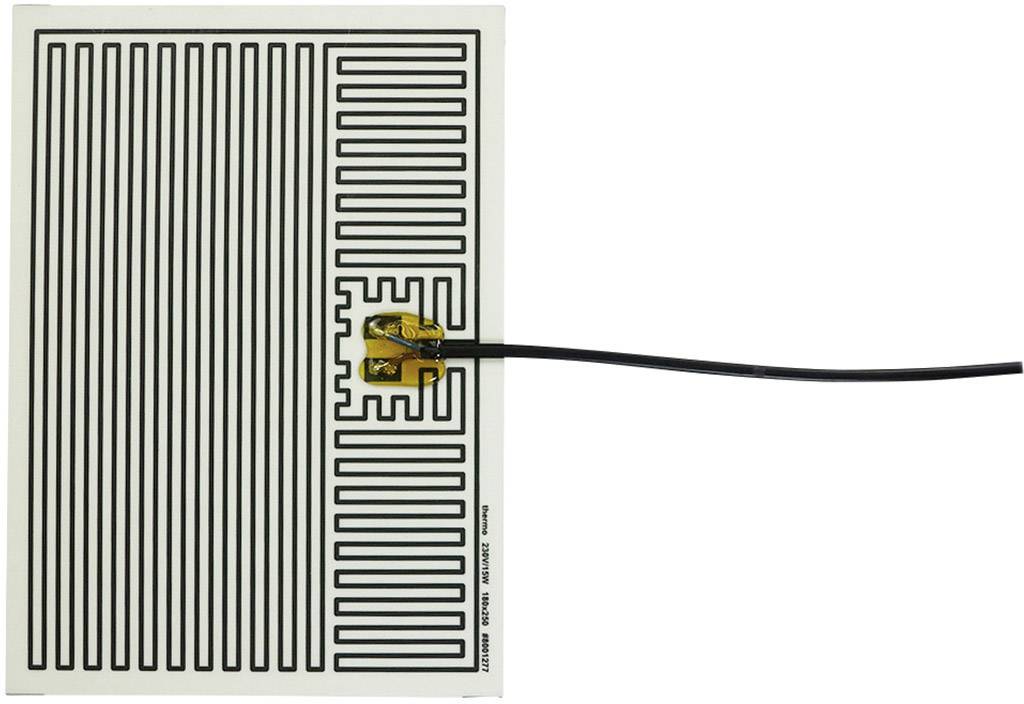 Thermo TECH Polyester Heizfolie selbstklebend 230 V/AC 15 W Schutzart IPX4 (L x B) 250 mm x 180 mm