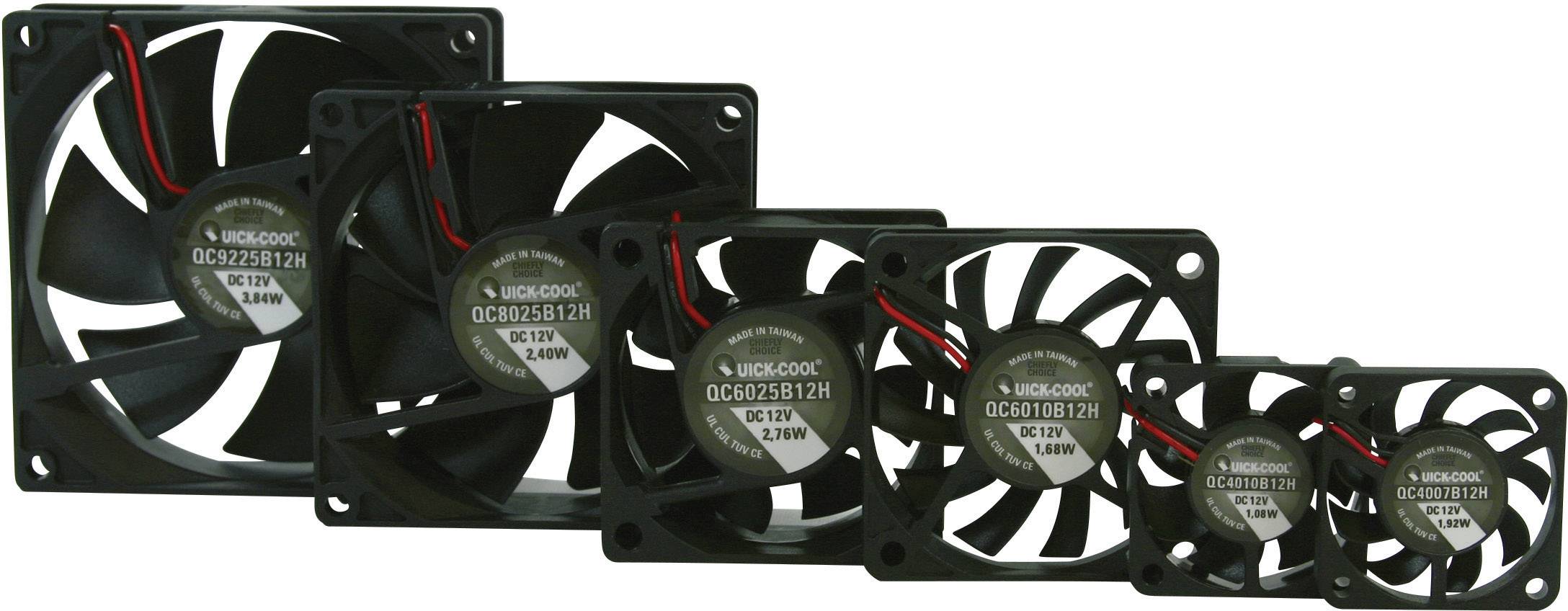 QuickCool QC6025B12H Axiallüfter 12 V/DC 34.86 m³/h (L x B x H) 60 x 60 x 25 mm