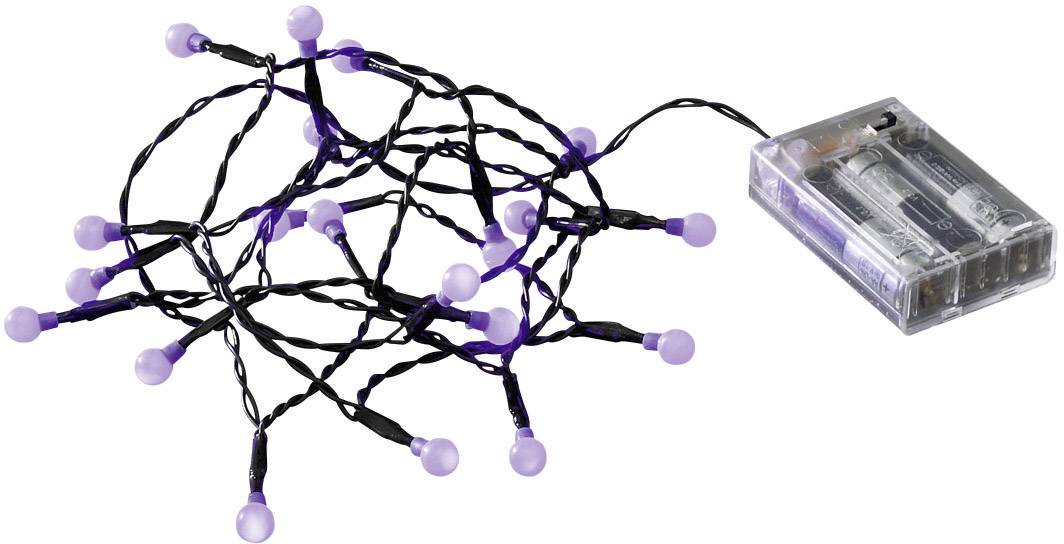 Konstsmide 1491-457 Micro-Lichterkette Innen batteriebetrieben Anzahl Leuchtmittel 20 LED Purpur