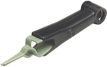 SKS Hirschmann AGF 2 Fein-Abgreifklemme Schwarz Klemmbereich max.: 4 mm Länge: 54 mm 1 St.