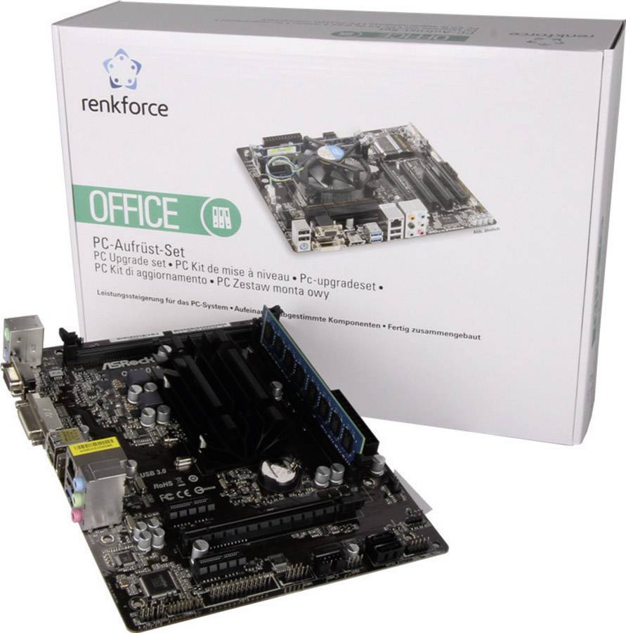 Renkforce PC Tuning-Kit Intel® Celeron® J1900 (4 x 2.0GHz) 4GB Intel HD Graphics Micro-ATX