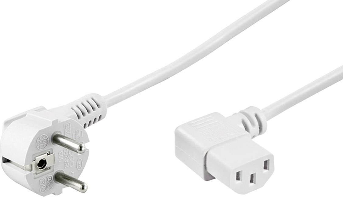 Goobay 95424 Kaltgeräte Anschlusskabel Weiß 2.00 m