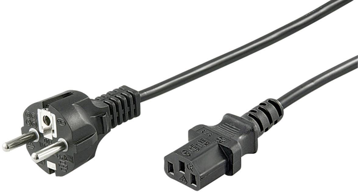 Goobay 68605 Strom Netzkabel Schwarz 1.50 m