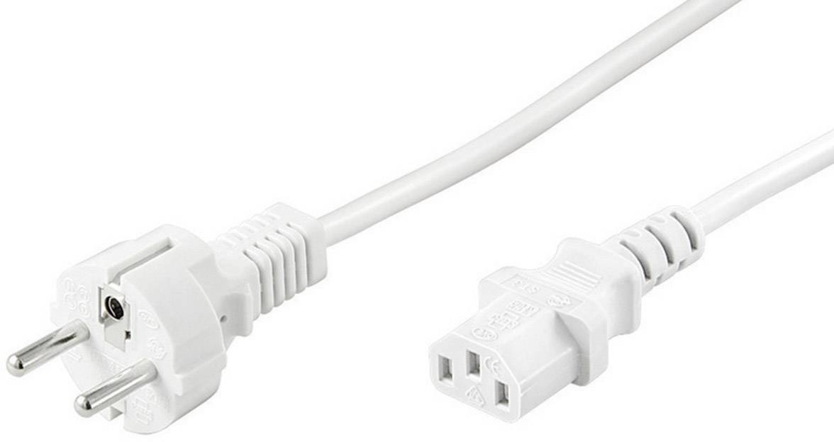 Goobay 96038 Kaltgeräte Anschlusskabel Weiß 1.50 m