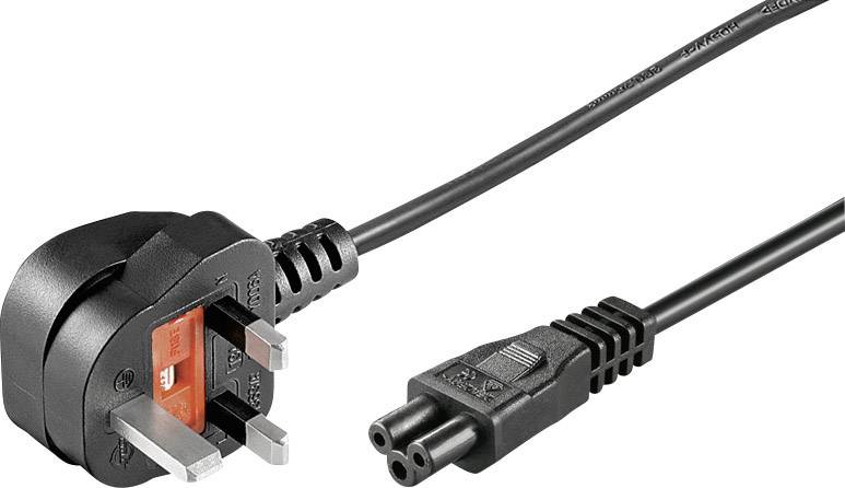 Goobay 96046 Notebook Netzkabel Schwarz 1.80 m