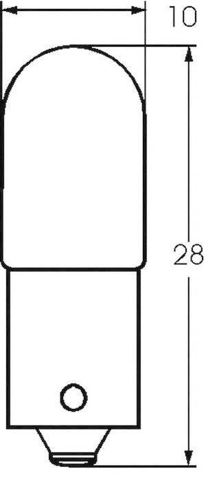 Barthelme 00221205 Kleinröhrenlampe 12 V 5 W BA9s Klar 1 St.