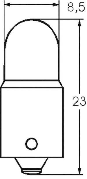 Barthelme 00242806 Kleinröhrenlampe 28V 1.68W BA9s Klar