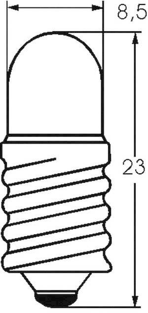 Barthelme 00233007 Kleinröhrenlampe 30V 2W E10 Klar