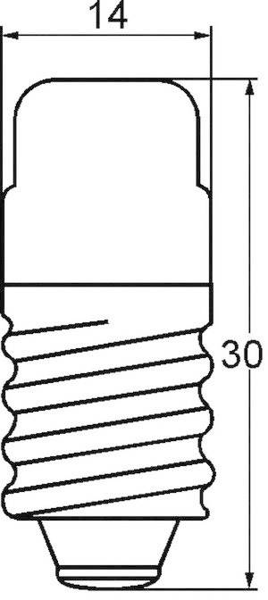Barthelme 00253003 Kleinröhrenlampe 30V 3W E14 Klar 1St.