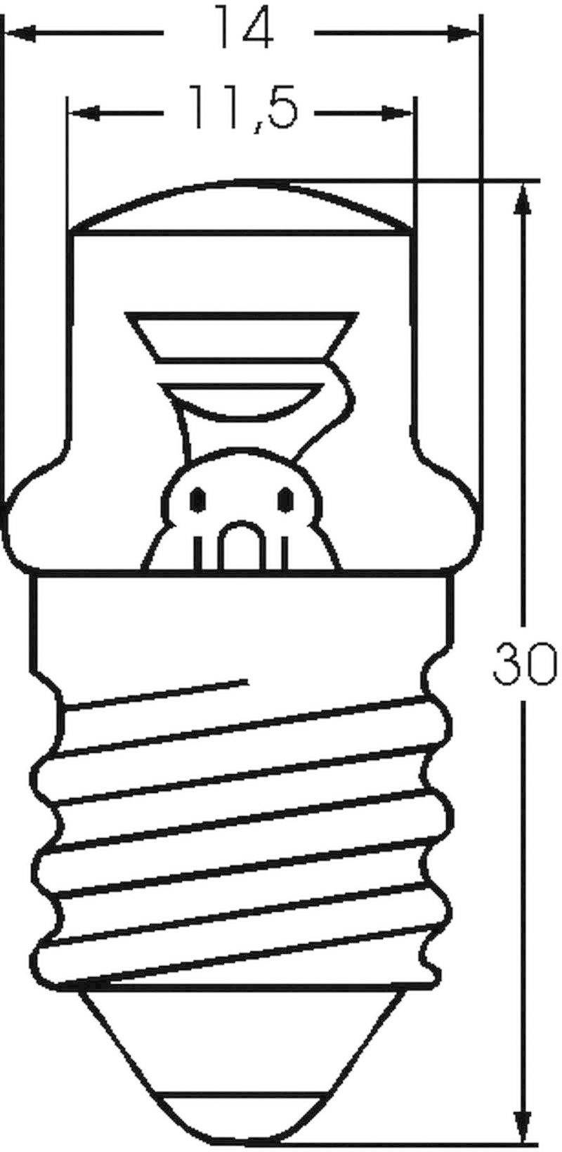 Barthelme 00032341 Glimmlampe 230V E14 Klar 1St.
