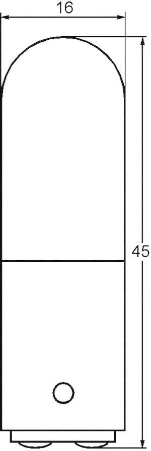 Barthelme 00100009 Kleinröhrenlampe 24V 4W BA15d Klar