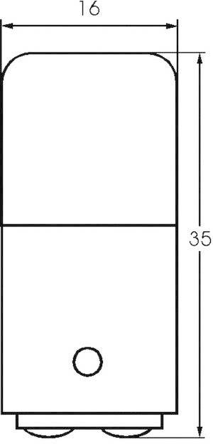 Barthelme 00142605 Kleinröhrenlampe 220 V, 260V 3 W, 5W BA15d Klar