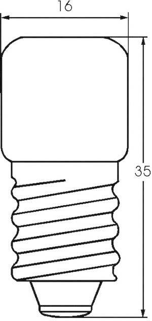 Barthelme 00132605 Kleinröhrenlampe 220 V, 260V 3 W, 5W E14 Klar