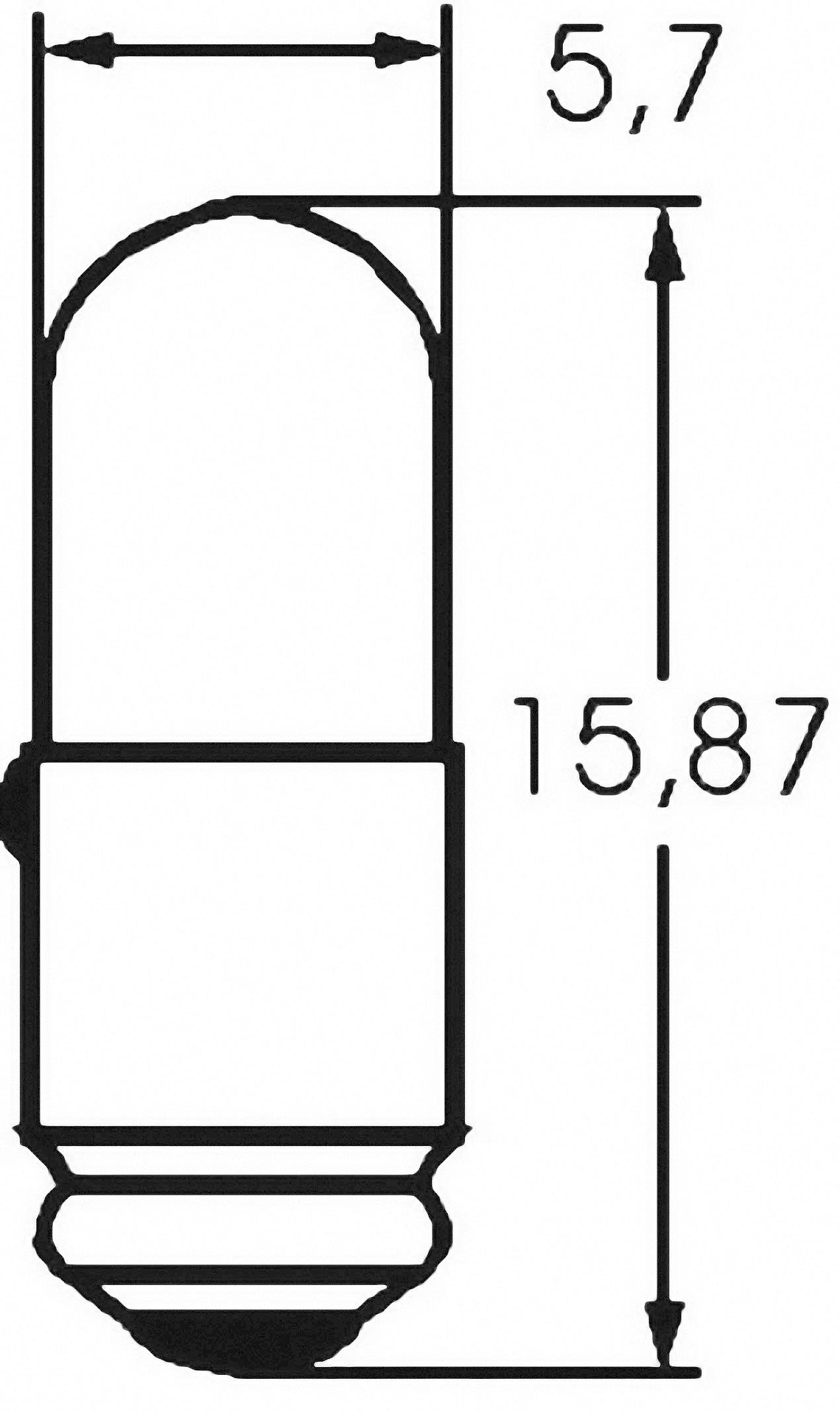 Barthelme 00282425 Micro Glühlampe 24V 0.60W MG5.7s/9 Klar