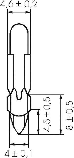 Barthelme 00511220 Telefonstecklampe 12V 0.24W Sockel T4.6 Klar 1St.