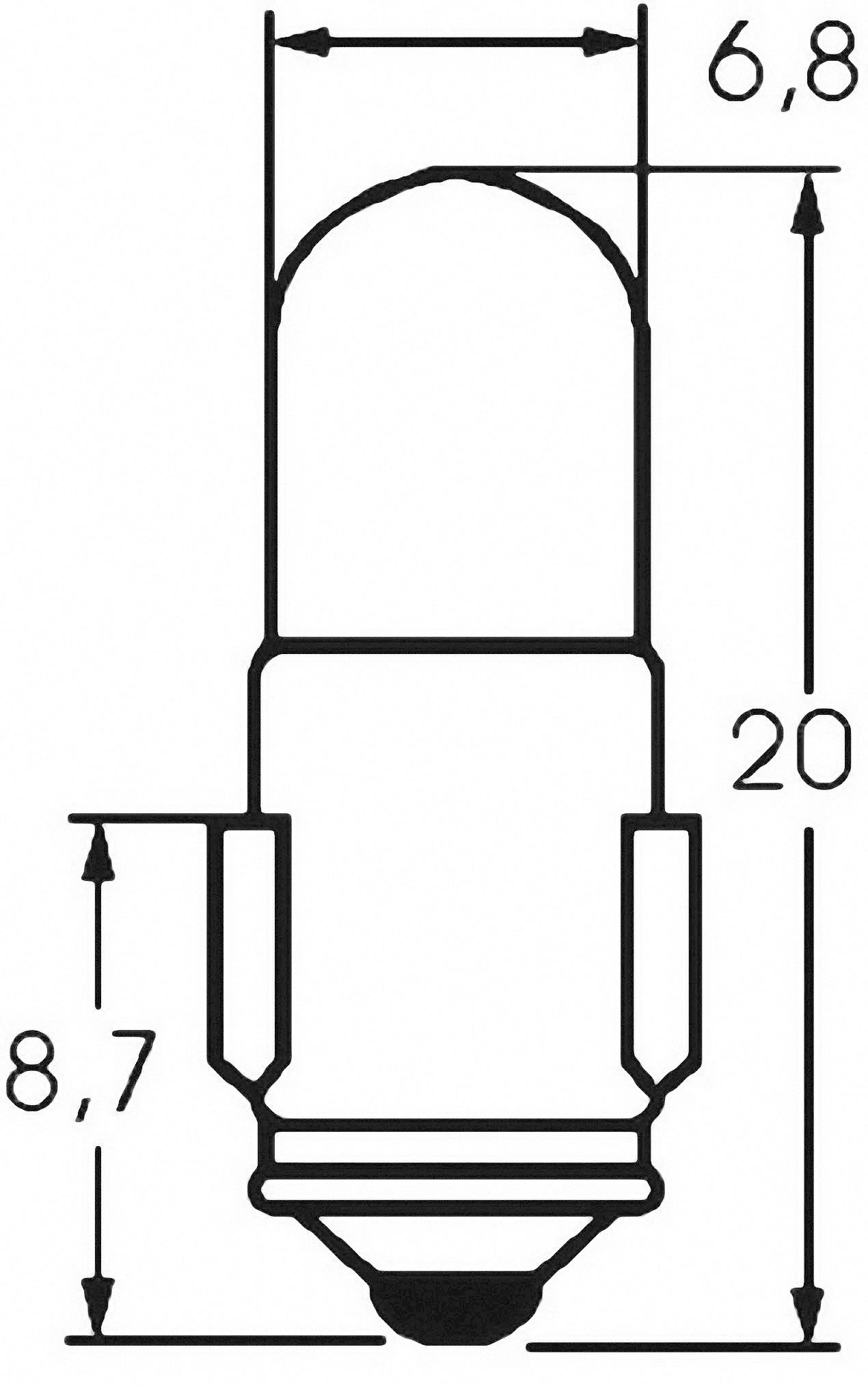 Barthelme 00584825 Kontrolllampe 48V 1.20W BA7s Klar