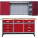 Küpper 70428-2 Sparset Werkbank und Hängeschrank Rot, Silber-Grau Küpper 70428-2 Sparset Werkbank und Hängeschrank Rot, Silber-Grau