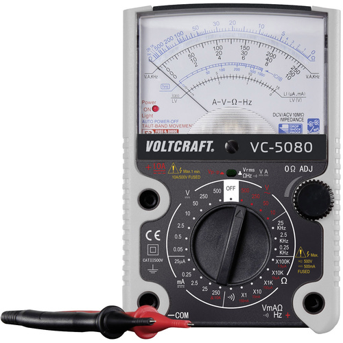 VOLTCRAFT VC-5080 Hand-Multimeter analog CAT III 500 V