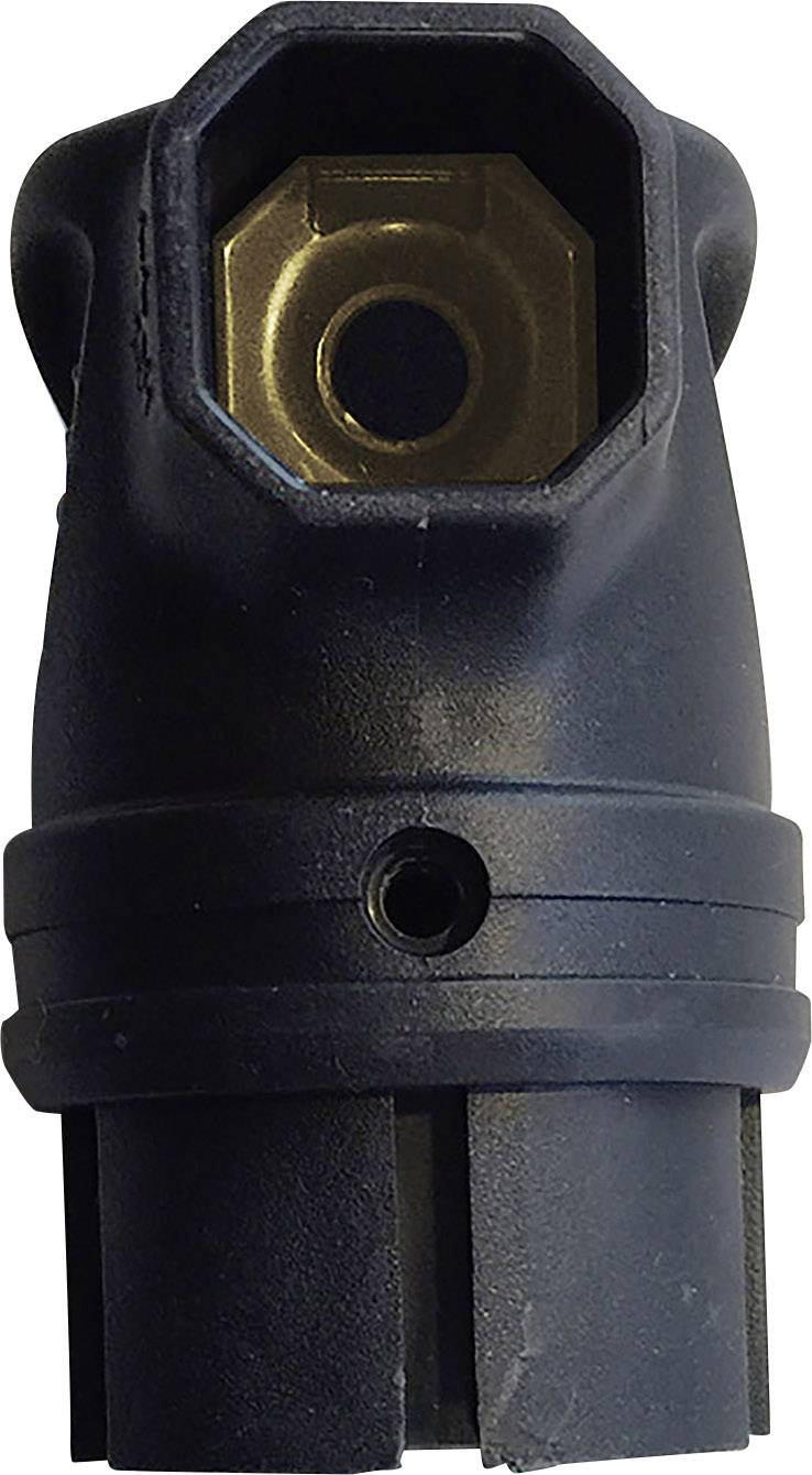 InterBär 9004-004.01 Schutzkontakt-Winkelstecker Gummi 230V Schwarz IP44