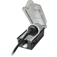 InterBär 9015-001.01 Aufputz-Steckdose abschließbar IP44 Schwarz, Transparent InterBär 9015-001.01 Aufputz-Steckdose abschließbar IP44 Schwarz, Transparent