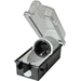 InterBär 9015-001.01 Aufputz-Steckdose abschließbar IP44 Schwarz, Transparent InterBär 9015-001.01 Aufputz-Steckdose abschließbar IP44 Schwarz, Transparent