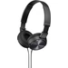 Sony MDR-ZX310 On Ear Kopfhörer kabelgebunden Schwarz Faltbar Sony MDR-ZX310 On Ear Kopfhörer kabelgebunden Schwarz Faltbar